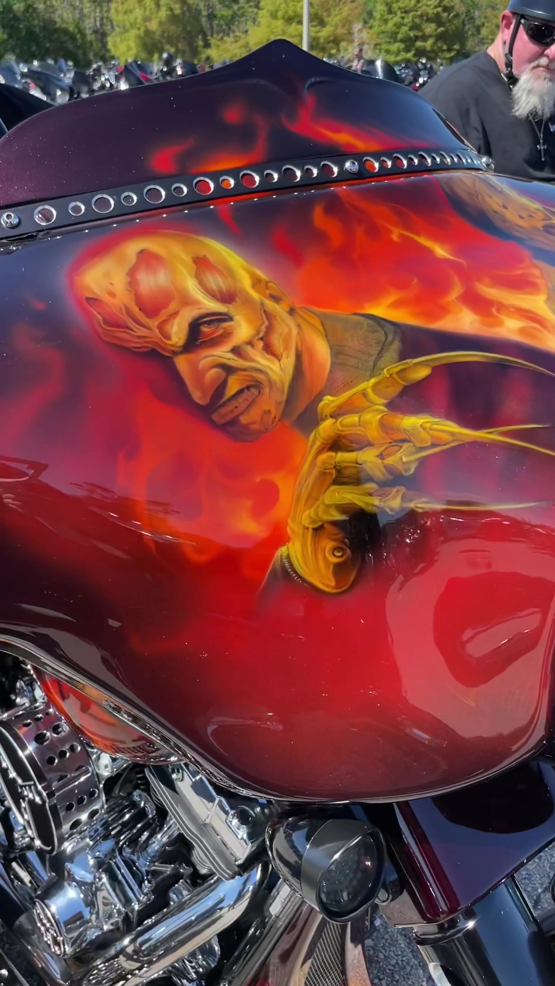 freddy krueger motorcycle helmet Full brim Hydro dipped Viewing Themed custom hardhats – The Hard Hat Shop YES or NO to this