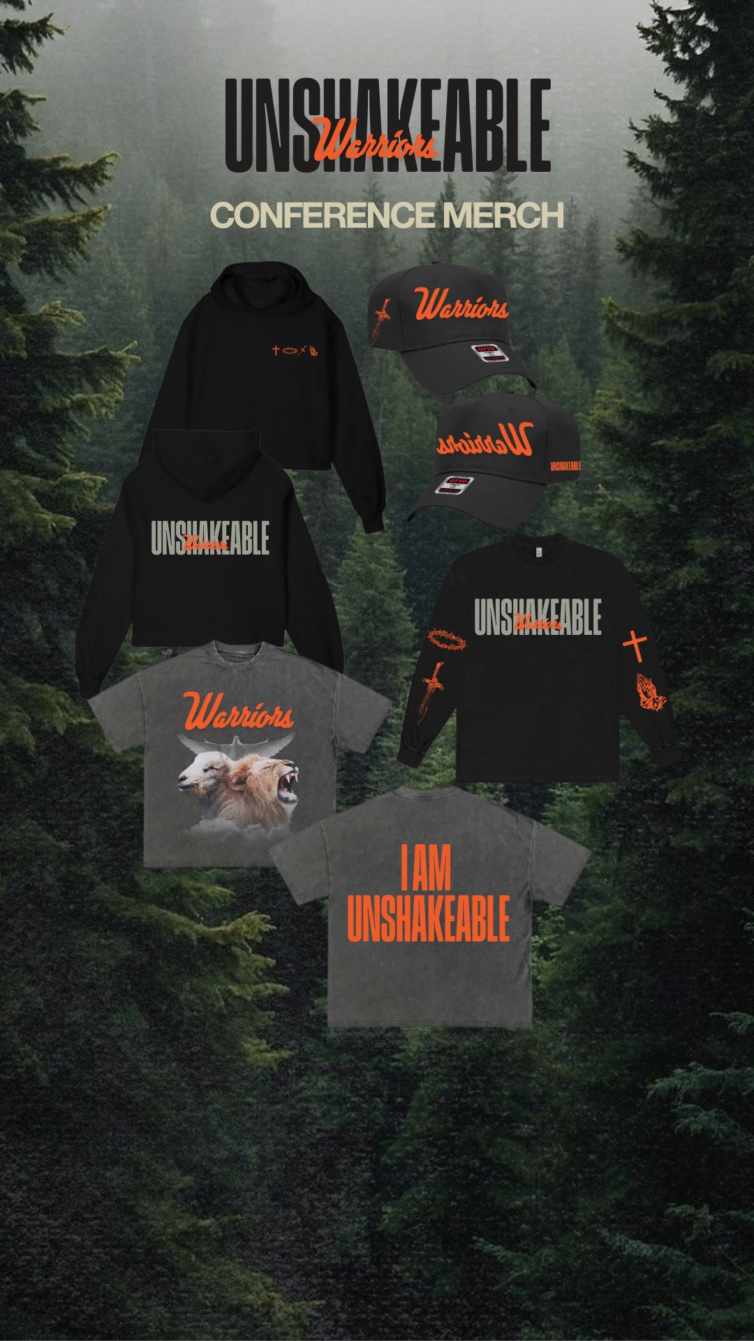 UNSHAKEABLE MENS CONFERENCE MERCH is available for pre-order right now ...