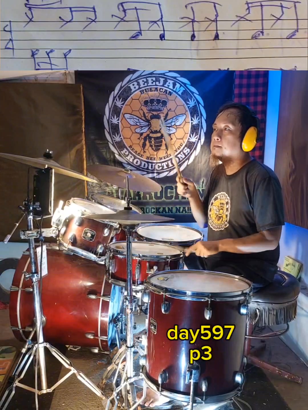 Basic Beat for Beginners 🥁🔥 Day 597 | #DRUMSPAPAWIS 🎶 Newbie drummer ka ...