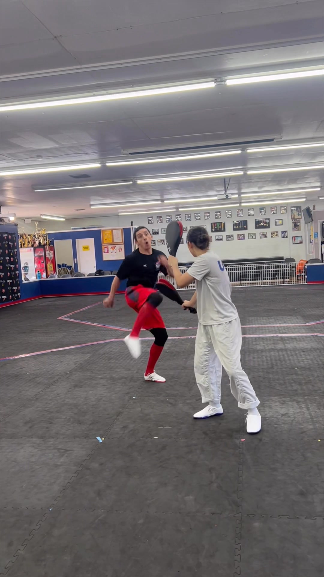 Slide back, offensive double kick, ending with an extra smack! 🥋💥 The ...