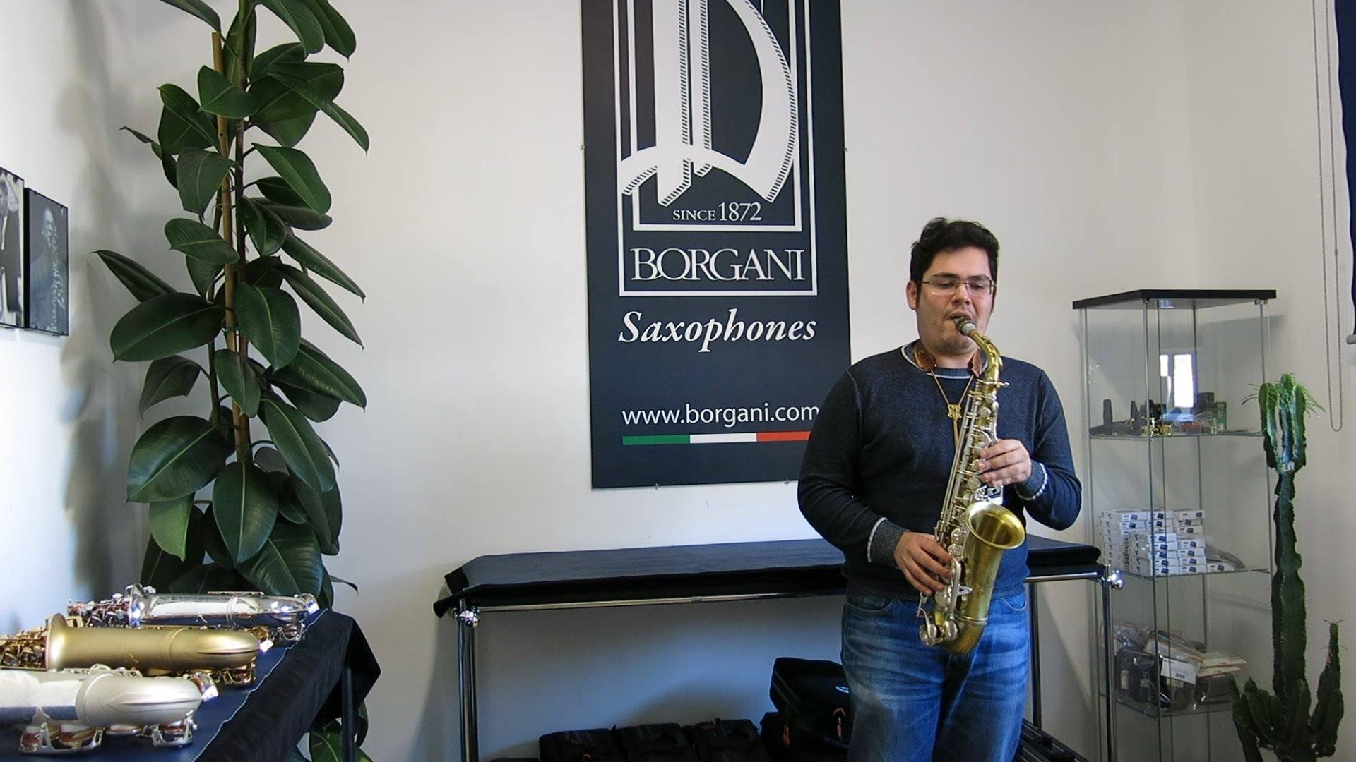 Nicola Caminiti plays Borgani Alto Sax Vintage with silver plated 