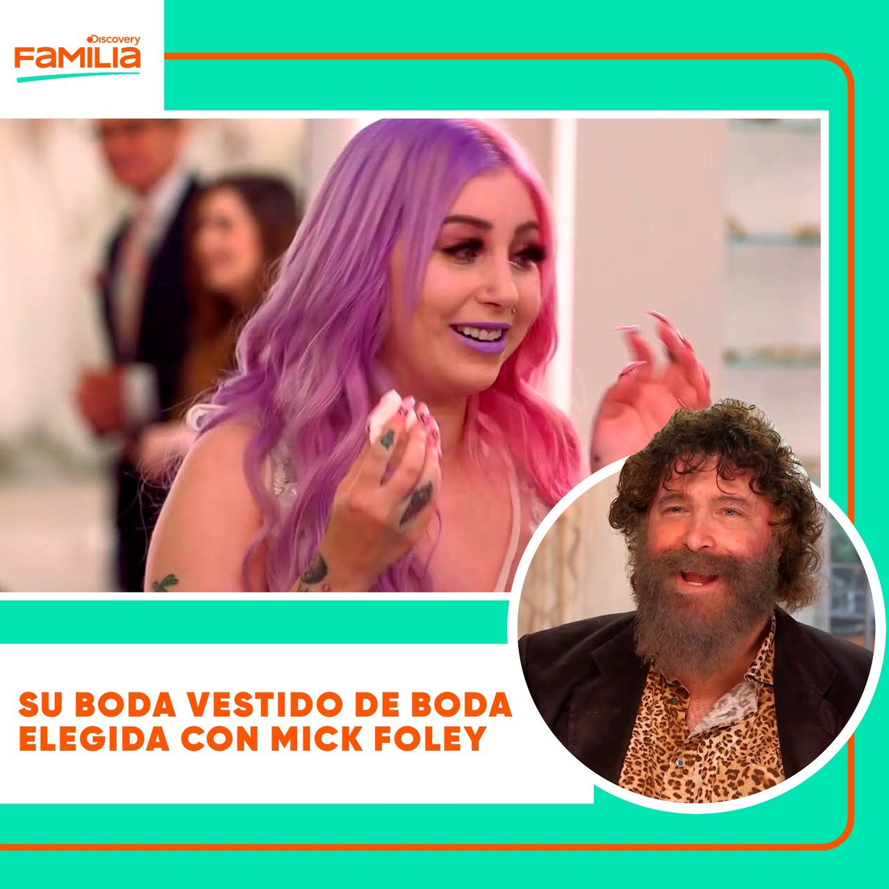 ¡Una novia con estilo único! Con Mick Foley como acompañante y ...