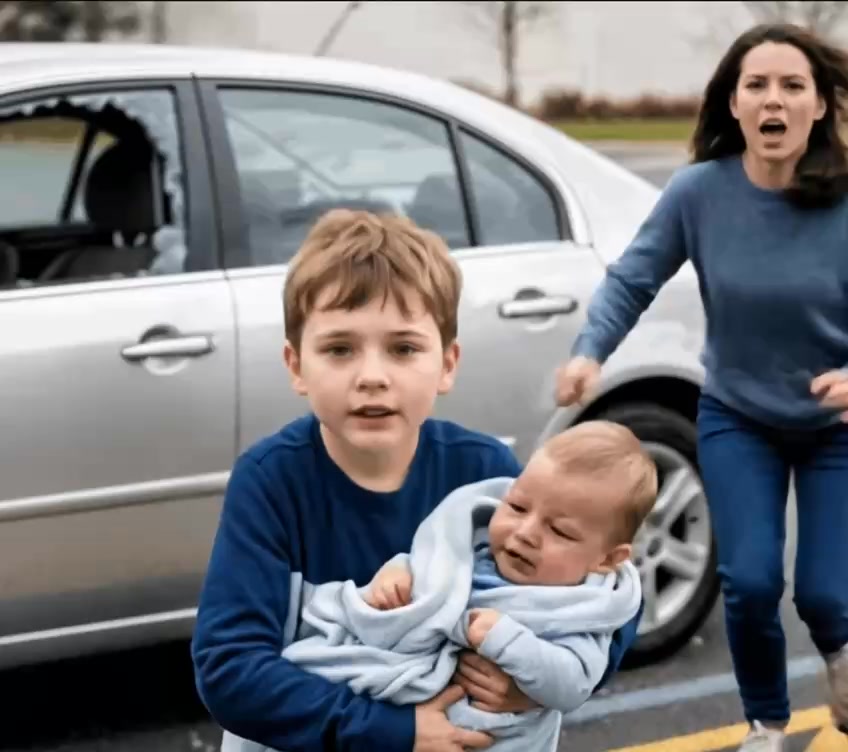 Un bambino di otto anni salva un neonato da un’auto chiusa, arriva ...
