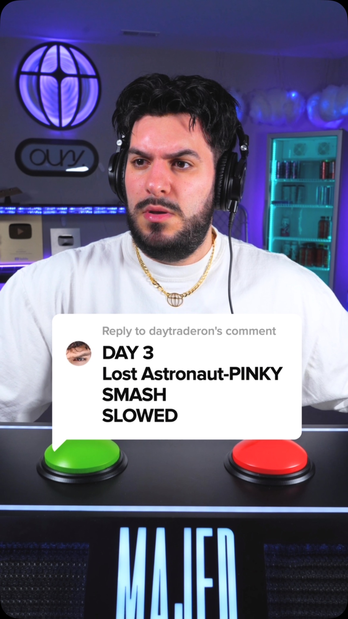 Majed reacts Lost Astronaut-Pinky Smash *slowed* | Majed Kfoury | Facebook