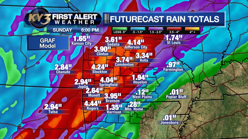 Check out the model forecast for rain amounts across the region. All ...