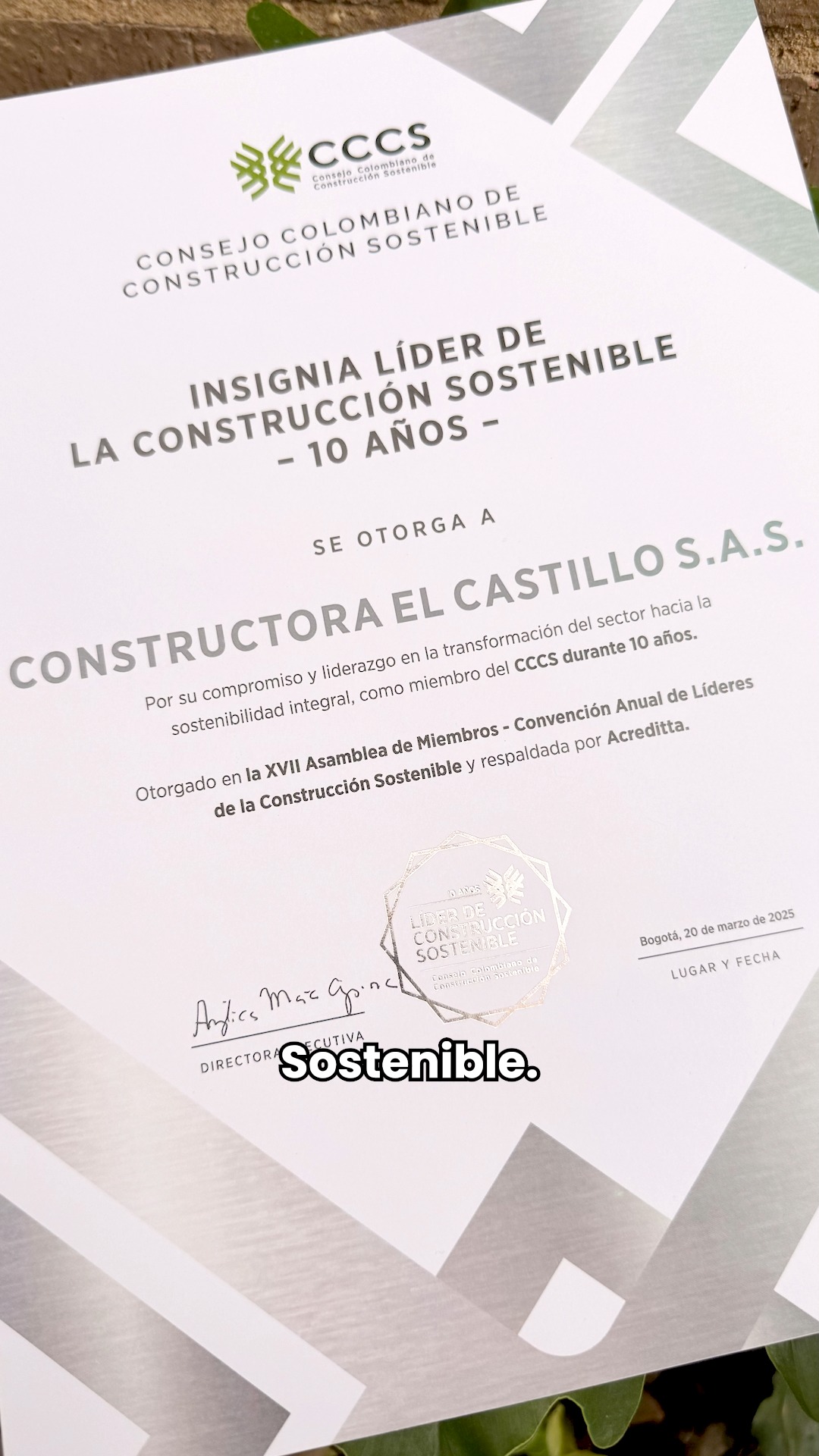 Hemos recibido la Insignia Líder – 10 Años por nuestro compromiso con ...
