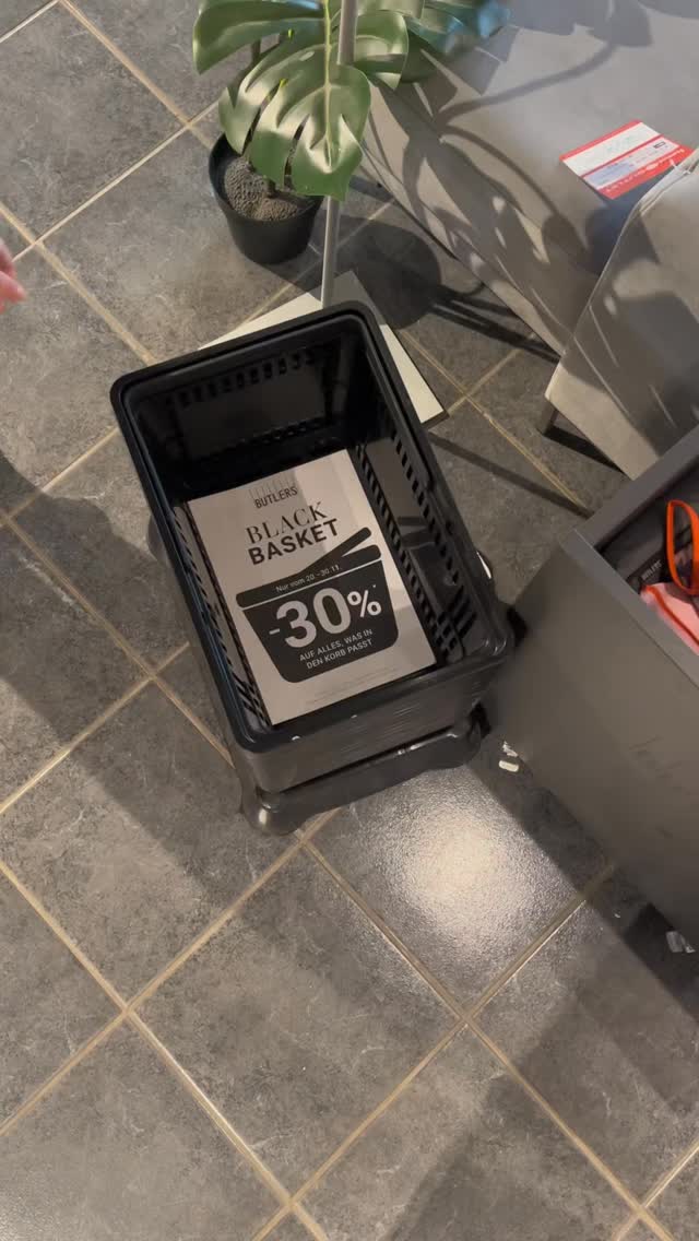 🖤 BLACK BASKET 🖤, ., Bei BUTLERS bekommt ihr auf alles, was in den Korb passt, -30% Rabatt ‼️😍, ., Die Aktion gilt vom 20.11