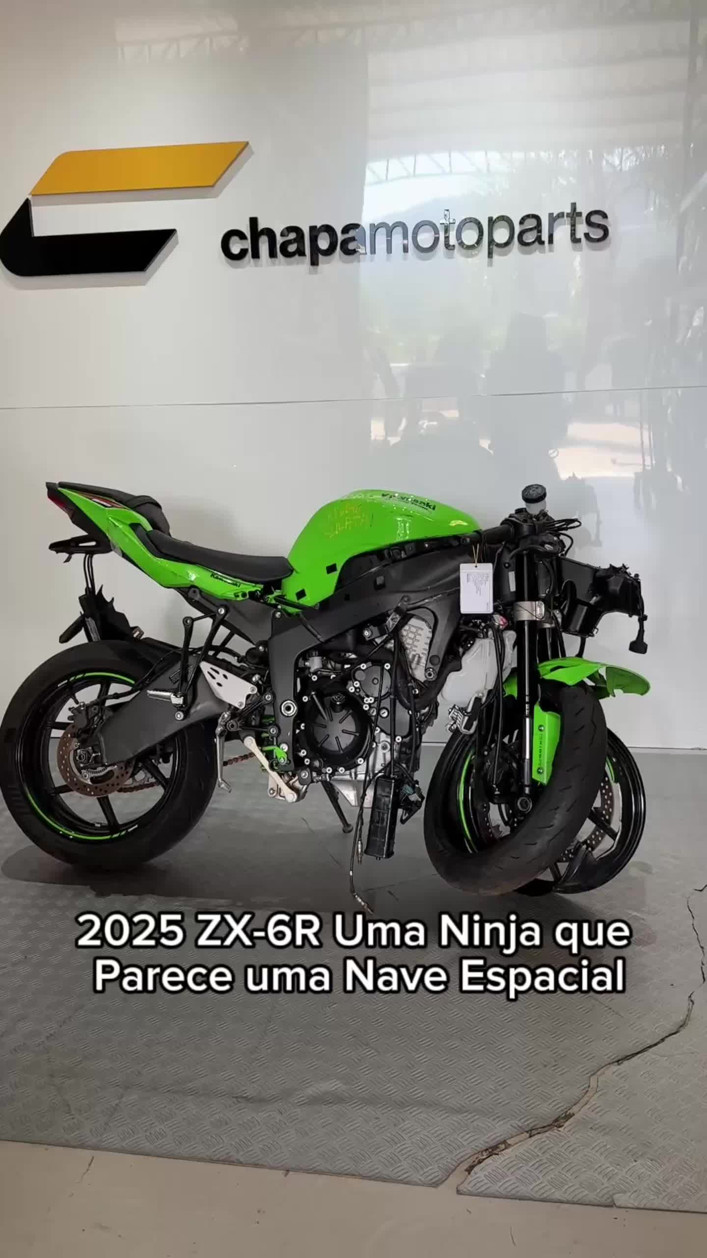 🚀 A nova Kawasaki ZX-6R 636 2025 chegou com tudo! 🔥 Disponível