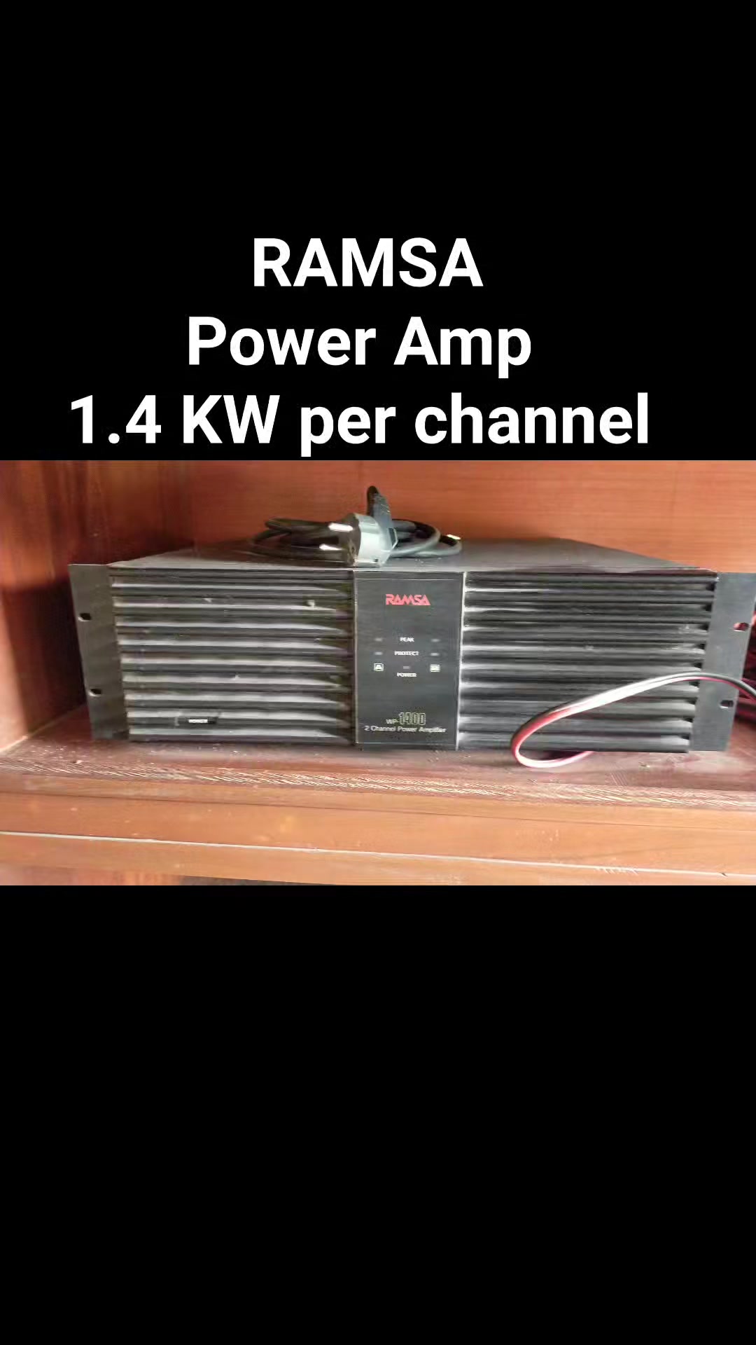 Ramsa WP-9440 8 pair of big SanKen 2SA1295/2SC3264 outputs per