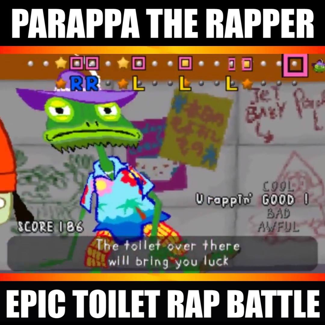 Parappa the rapper toilet song | Hilarious! | By PlayStation Moments