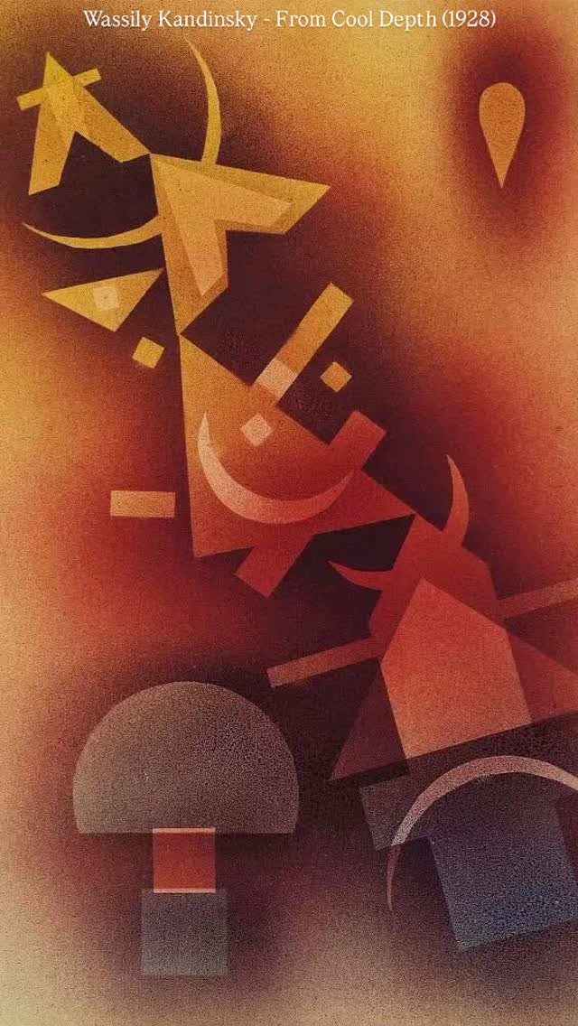 Wassily Kandinsky - From Cool Depth (1928) #wassilykandinsky