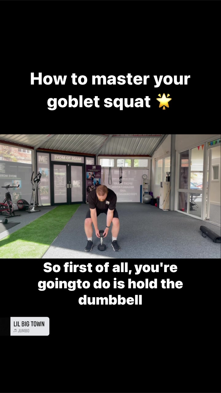 How to master your goblet squat 🌟 The goblet squat is a great too to ...