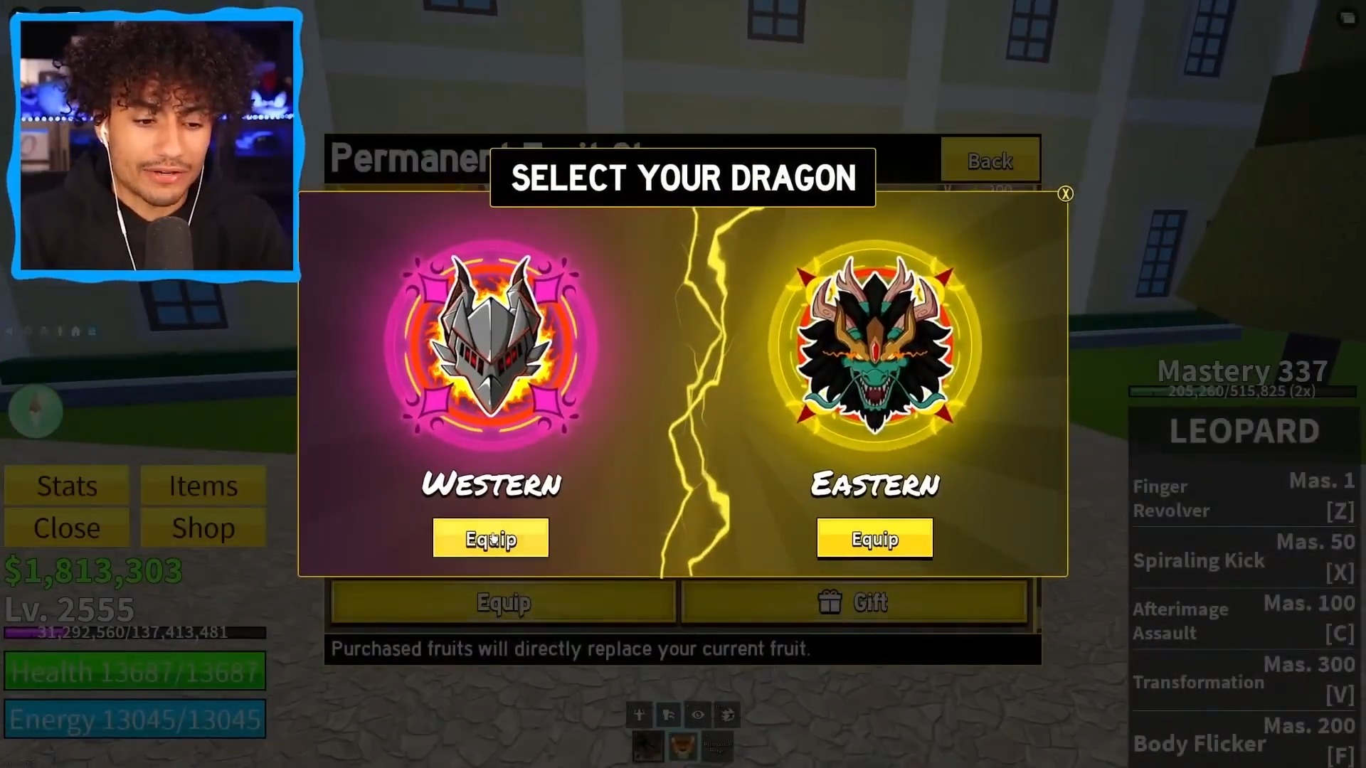 Blox fruits but dragon tokens decides my fruit.. #roblox #foltynplays