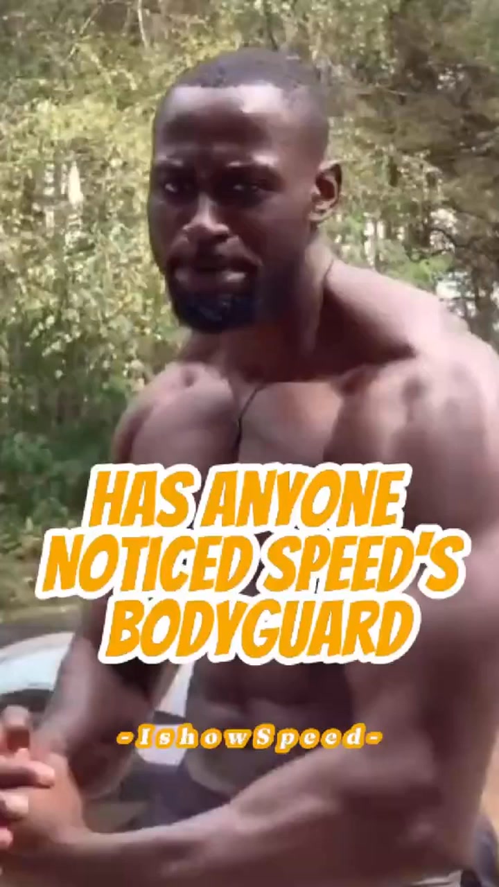Has anyone noticed speed’s bodyguard #influencer #celebrity #ishowspeed ...