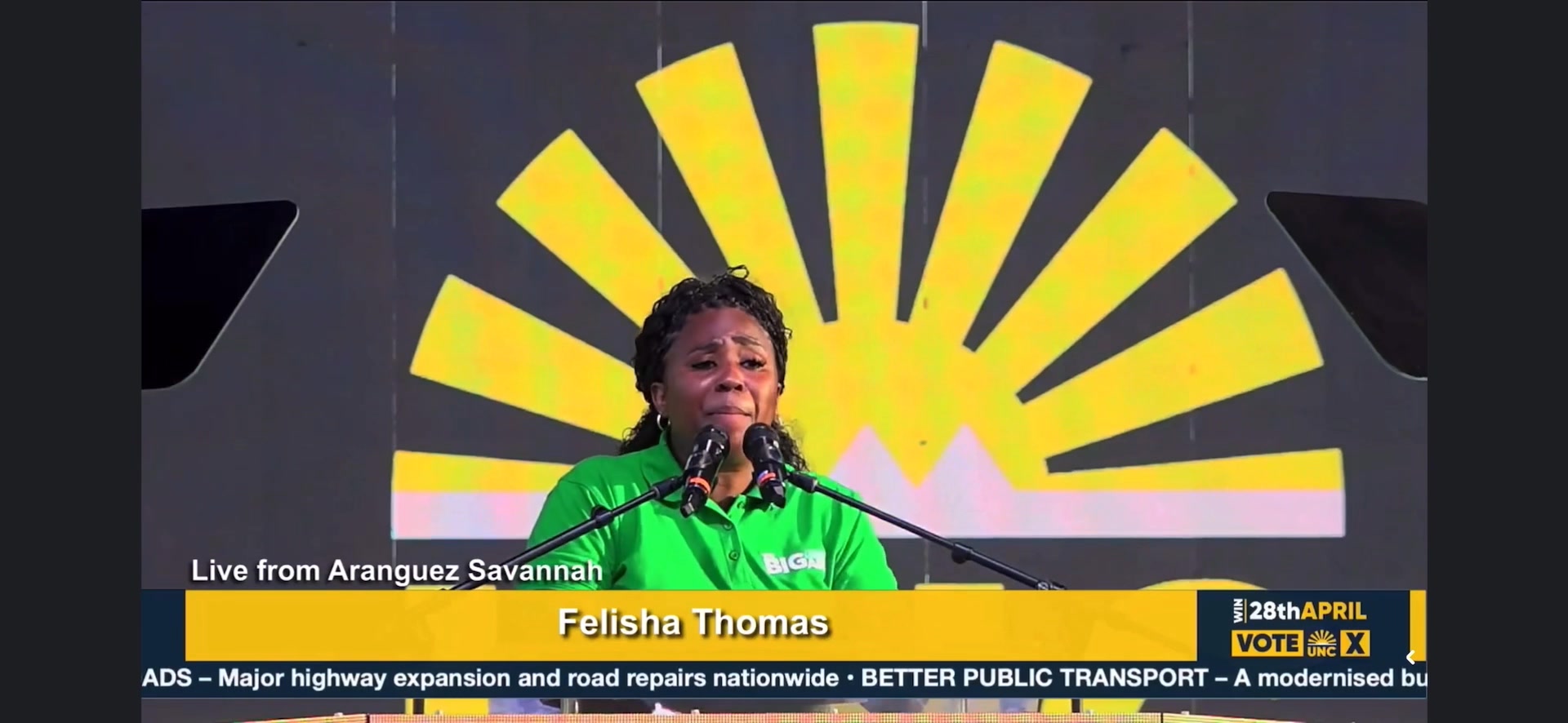 The mighty PSA President Felisha Thomas and the Big Green Army at ...