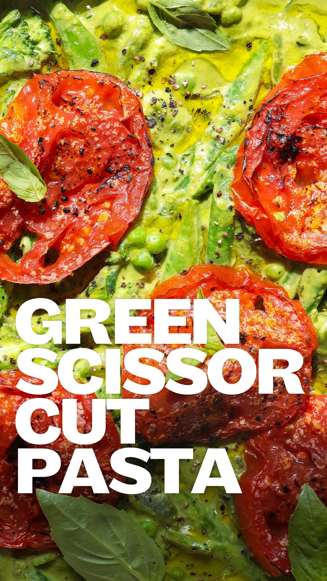 💚 Super Green Scissor-Cut Pasta ️ Pasta, but make it packed with plants ...