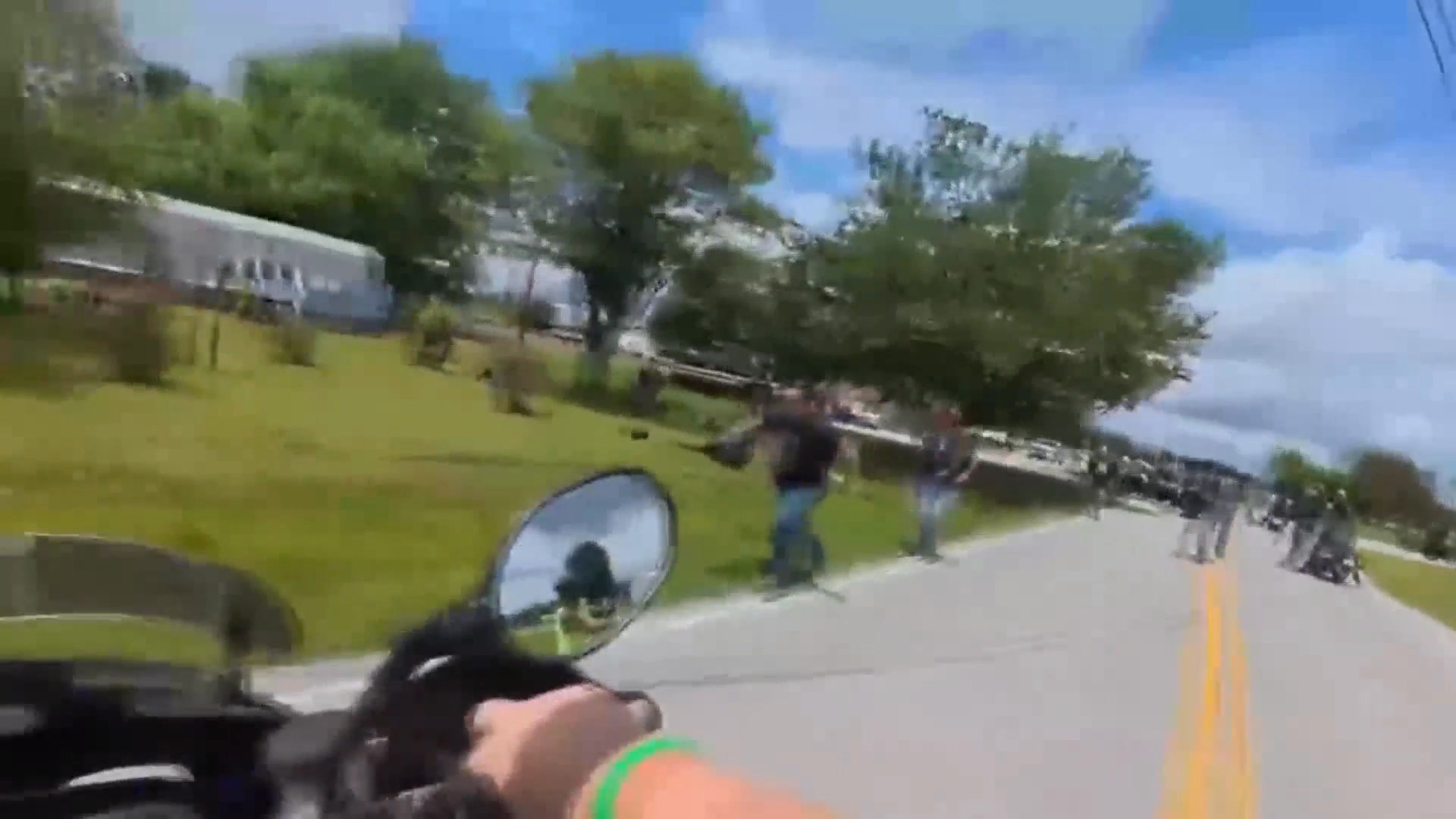 1 shot, 1 hit by truck during road rage incident at charity motorcycle ...