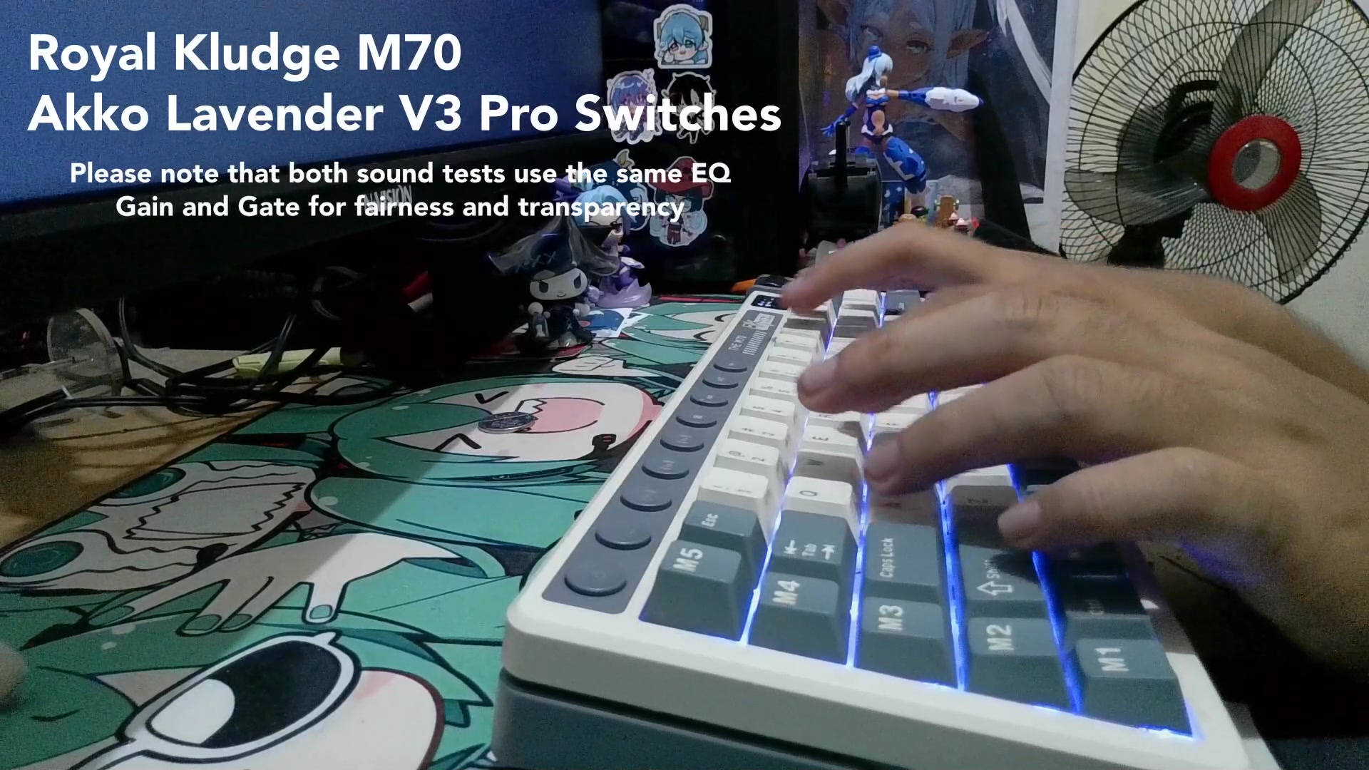 Hephboard H1-Hera keyboard sound test with red hall effect switches