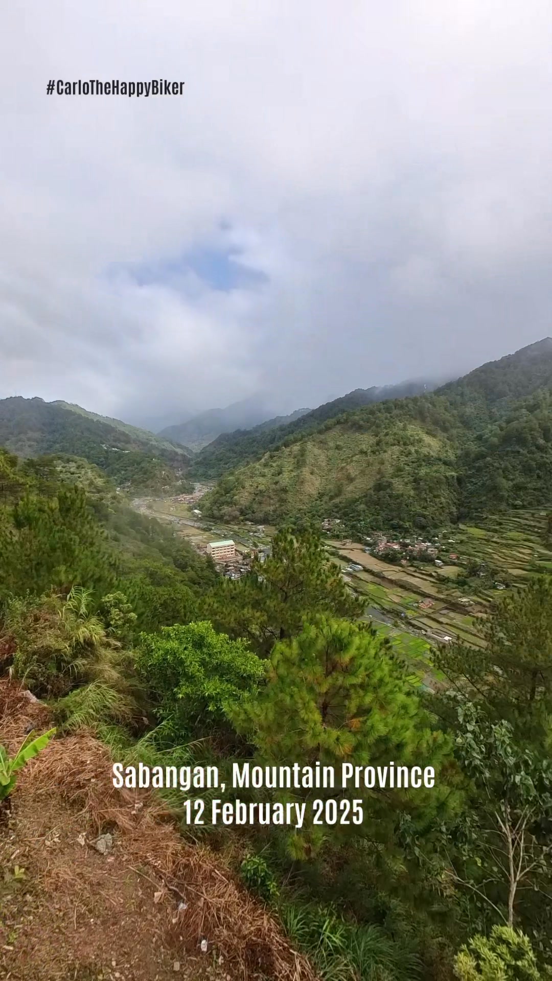 Panoramic View of Mountains in Sabangan, Mt. Province, recorded at 12: ...