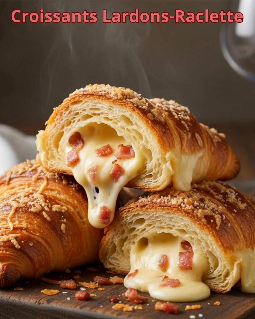 Croissants Lardons-Raclette Fondants & Dorés 🥓🥐🔥 Un vrai délice pour ...