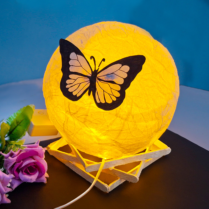 DIY Moon Light | Craft Art with Tissue Paper | Decoration | Rana Craft
