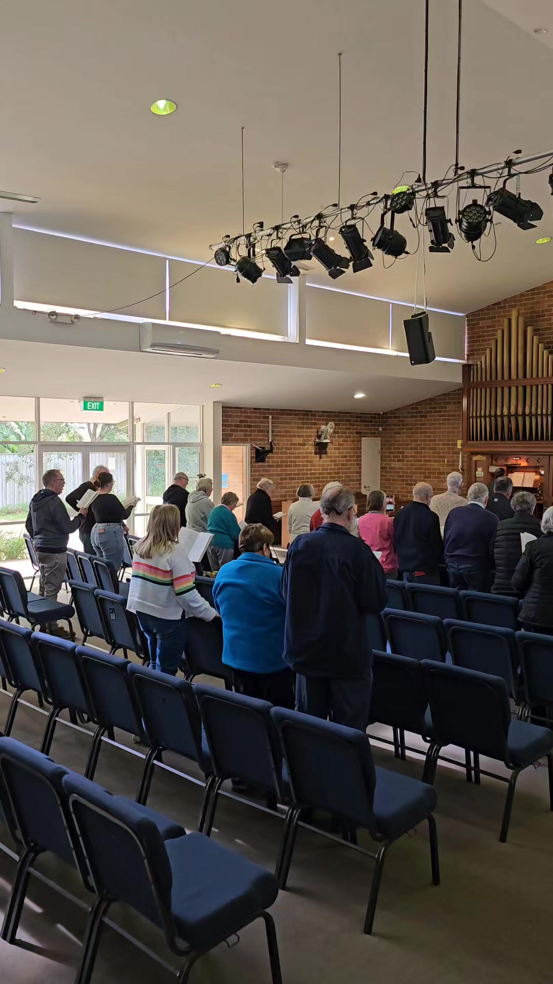 For something different, we had members of the congregation of St Faith ...