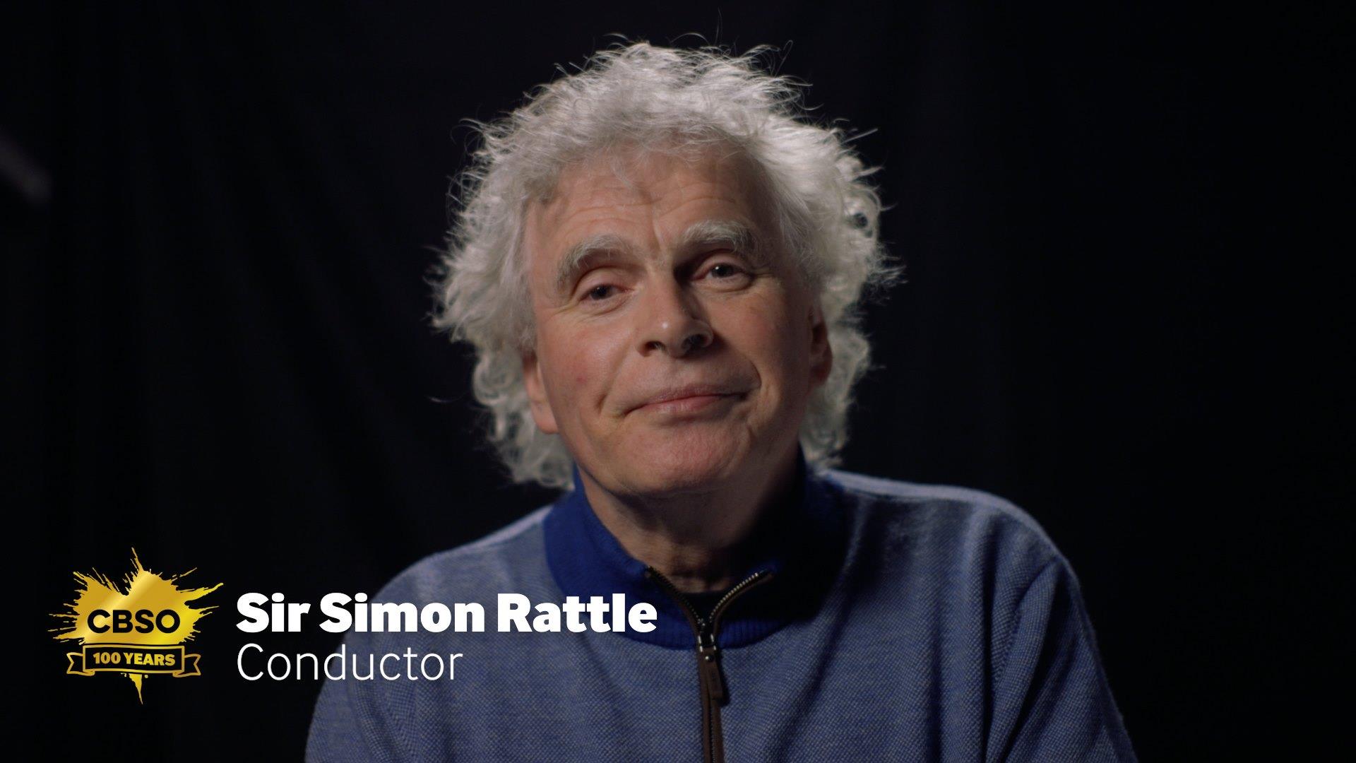 A peek into the CBSO Archives 🧐 Sir Simon Rattle's 70th birthday