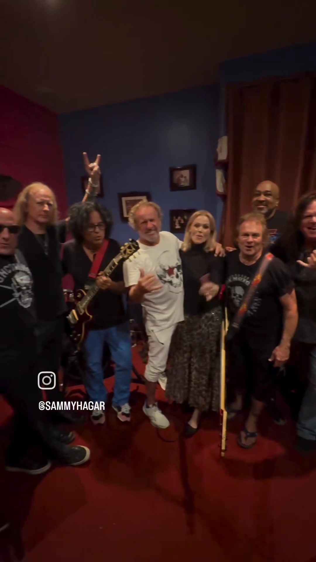What a night! With Sammy Hagar (The Red Rocker) at his birthday bash at ...