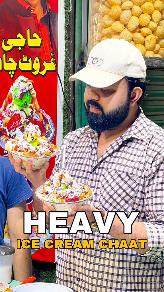 SARGODHA MA HEAVY ICE CREAM FRUIT CHAAT 🤤👌#Sargodha #sargodhawaly # ...