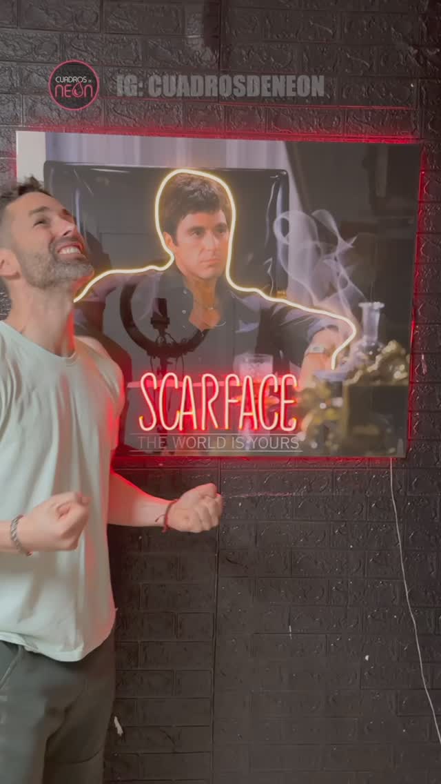 🤑 Scarface @cuadrosdeneon 👉Hoy le toca el turno a una obra de una de ...