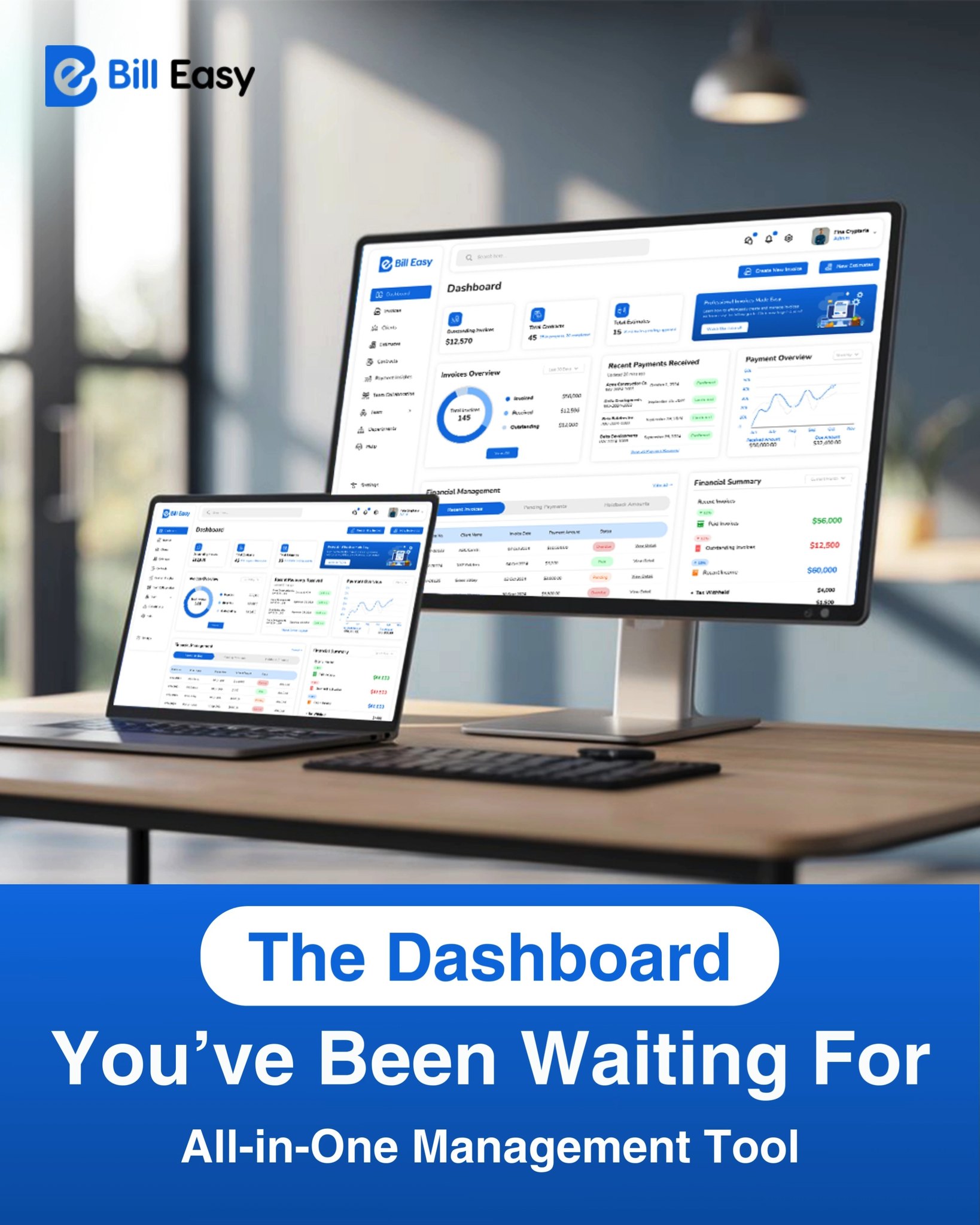 Track project income, overdue bills, and incoming payments all from one ...