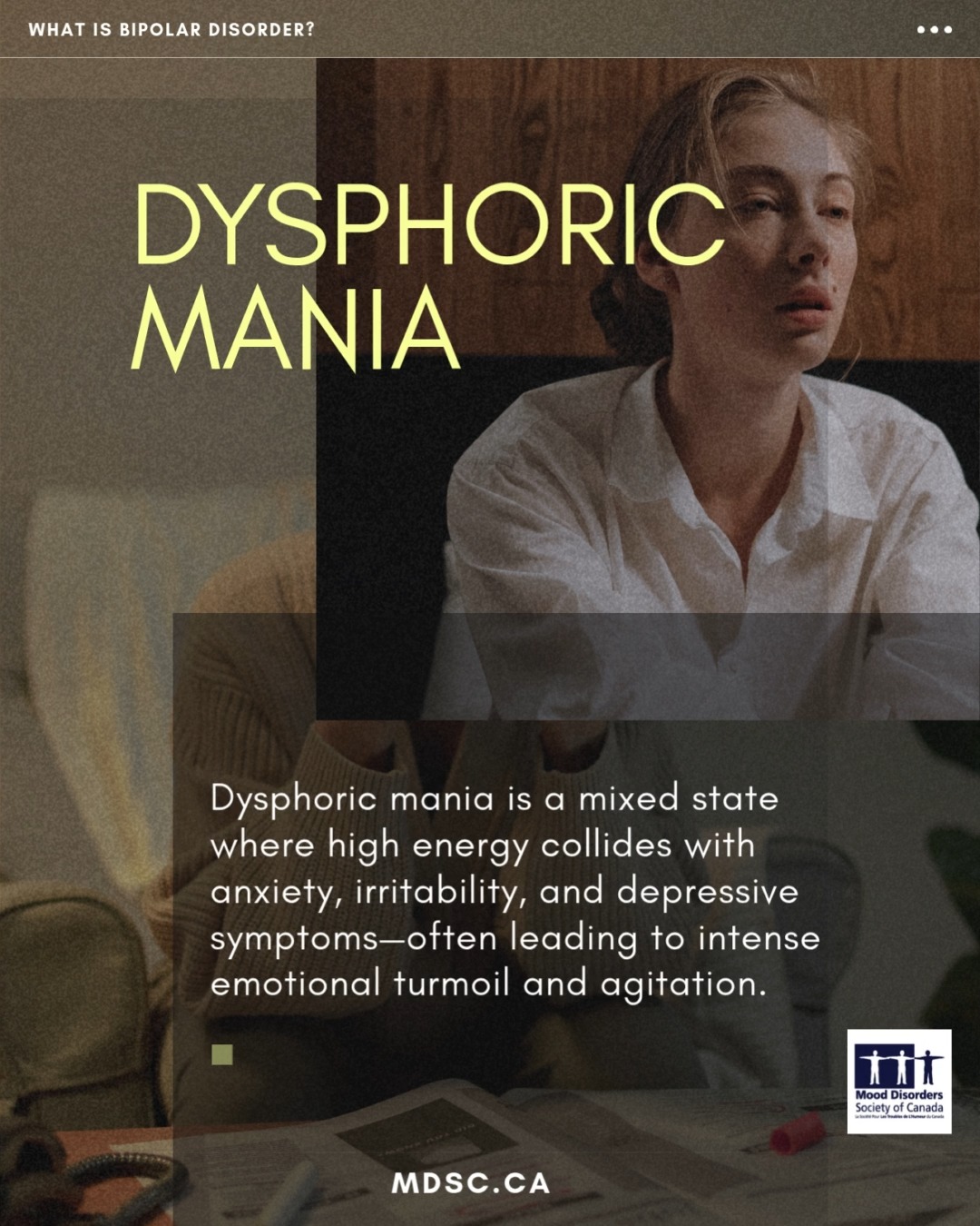 When in a manic state, a person experiences an excessively raised
