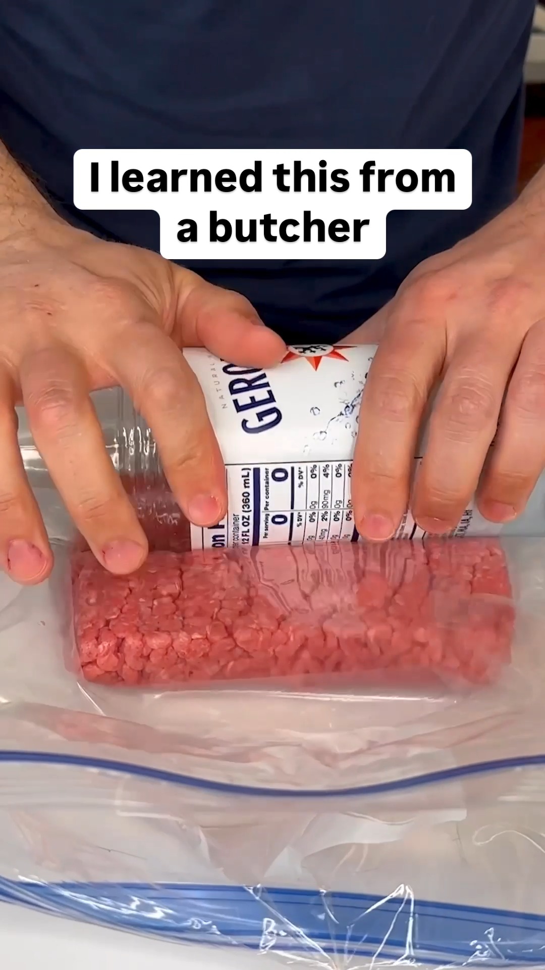 Smart ground beef storage tip 🍔 #beef #hacks #burgertime #foodstorage # ...