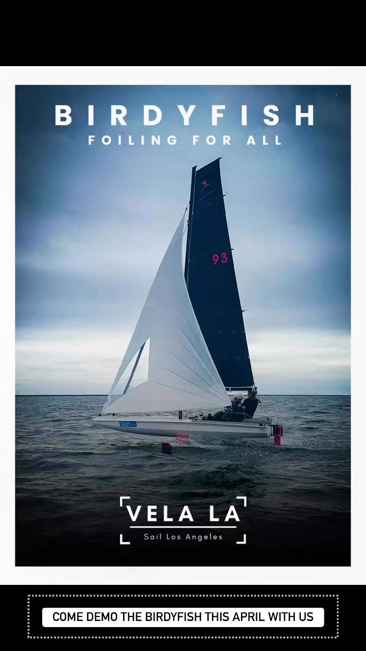 The BirdyFish has arrived to Vela LA and Southern California Come have a test sail with us soon BirdyFish birdyfish birdyfishrace foiling sailing dinghysailing Vela LA