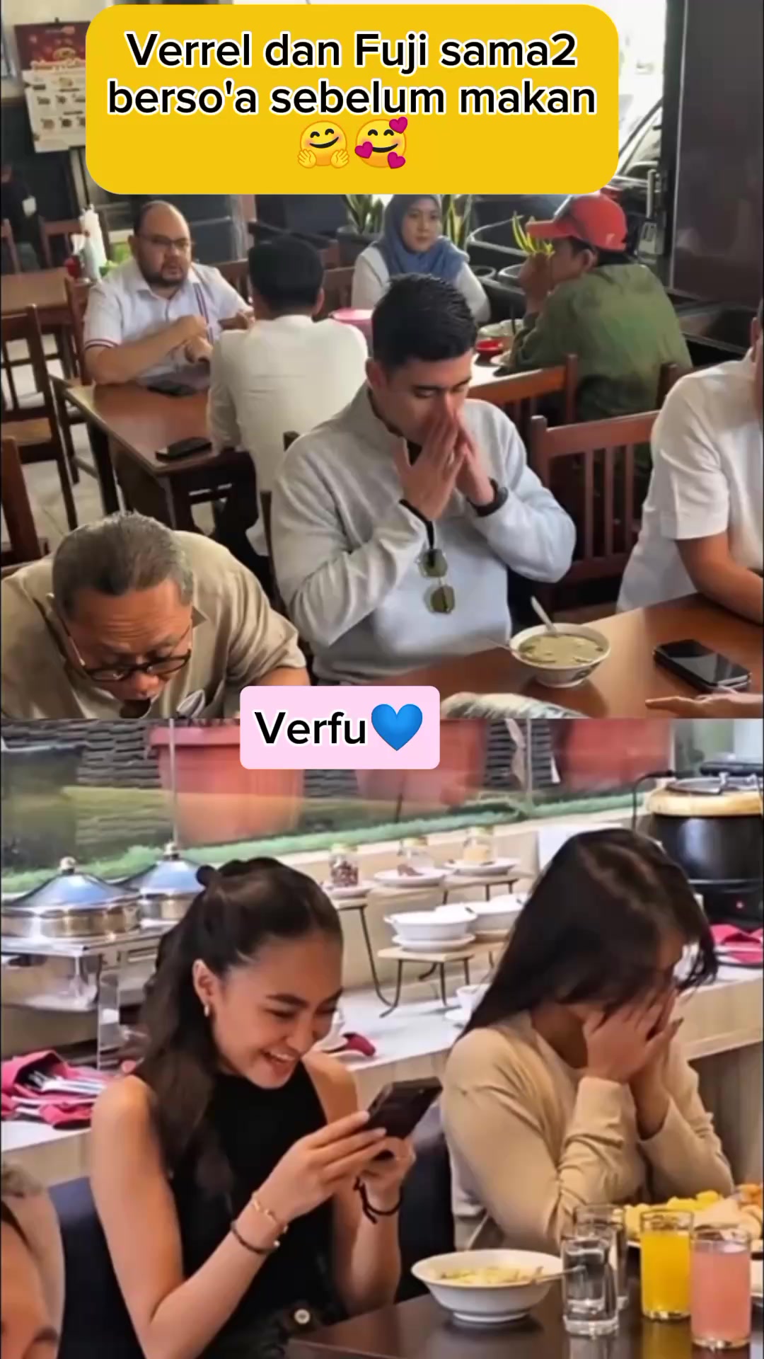 Verrel fuji berdoa sebelum makan😍💙 #fujian #verfu #fyp #viral #trending ...