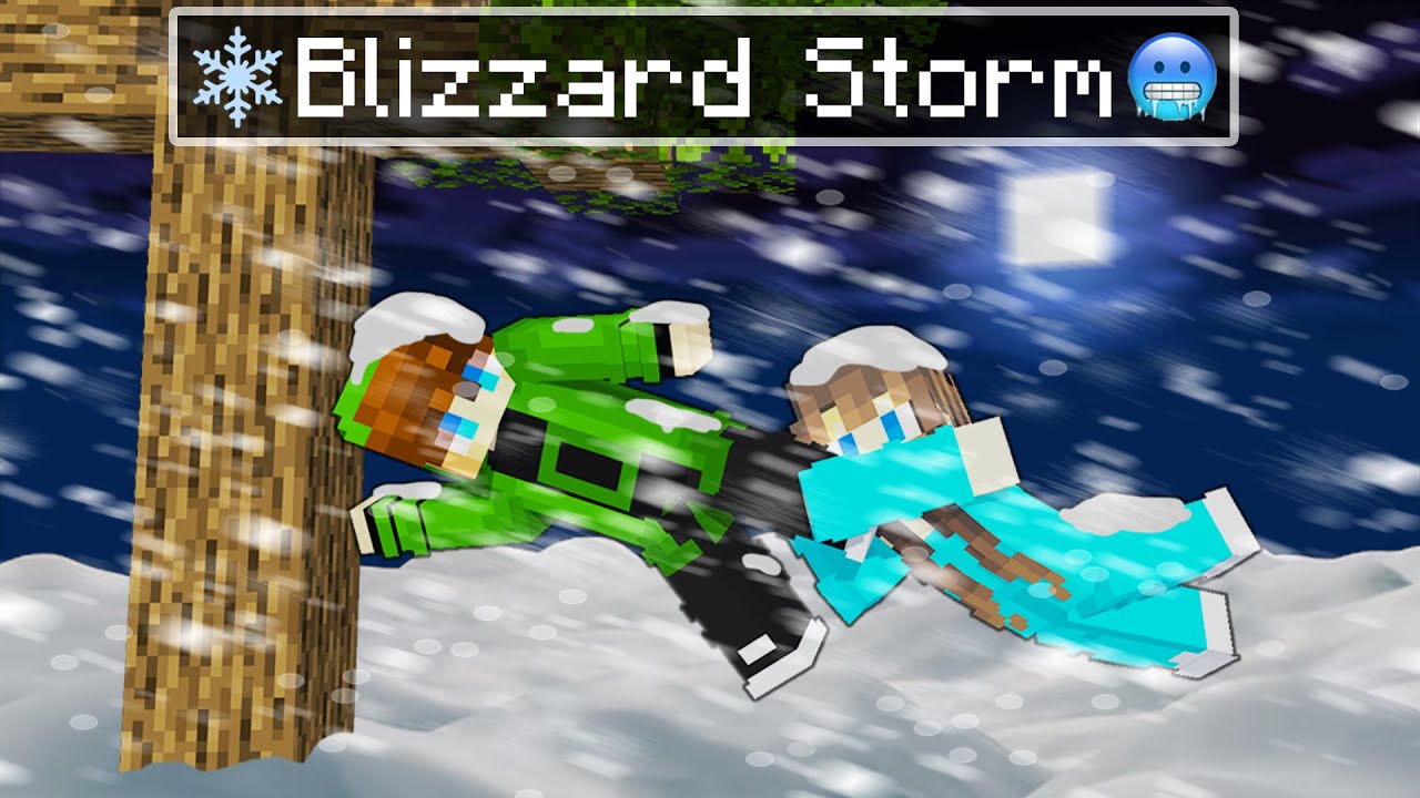 MASSIVE BLIZZARD STORM in Minecraft! | TAROPA VILLAGE (Tagalog) # ...