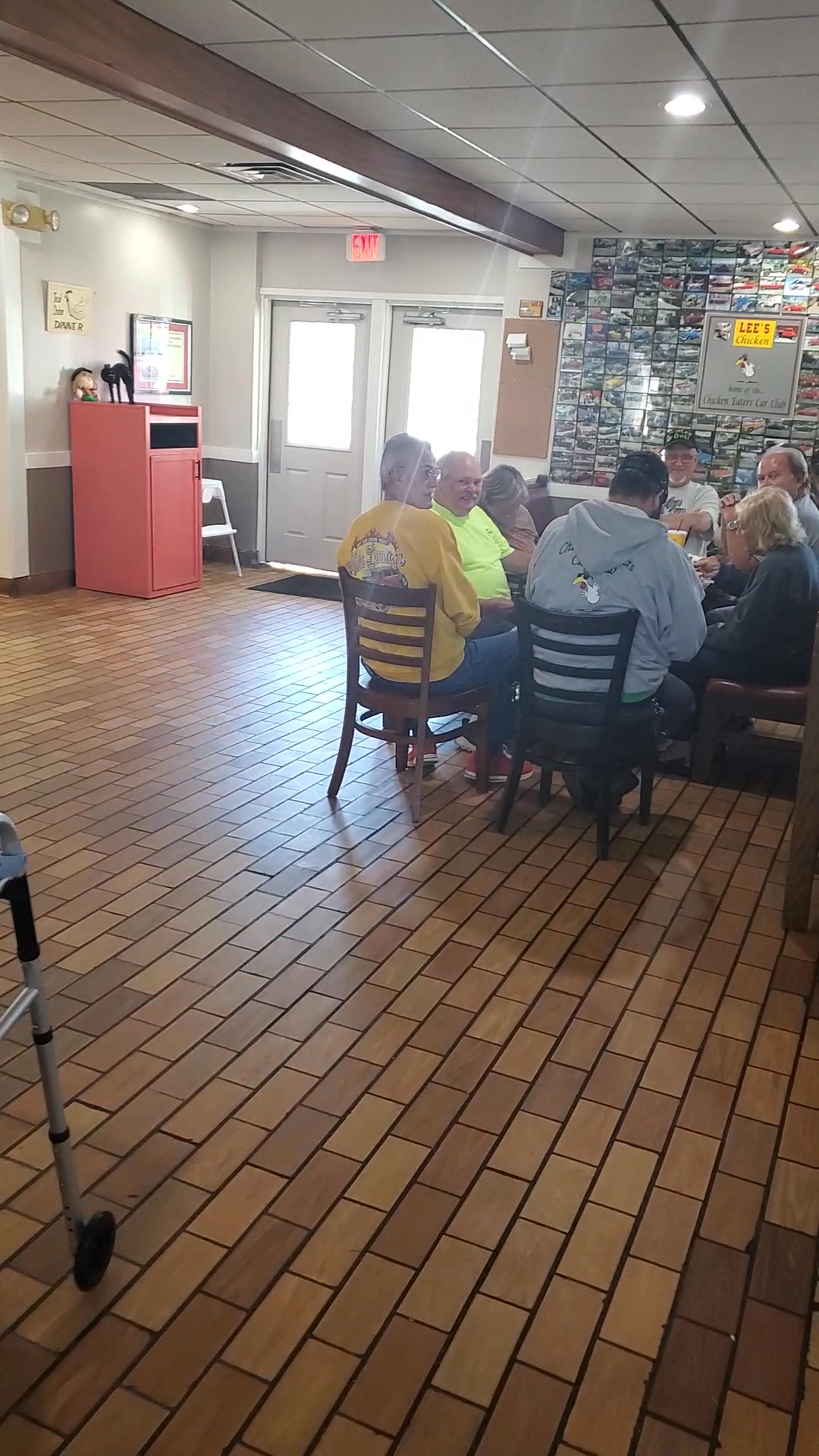 Nice turnout today at Lee's Chicken for cake and ice cream day. 🍦 ...