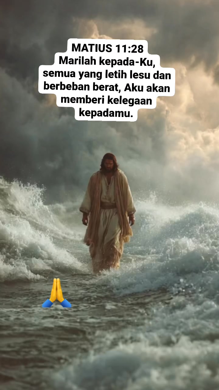 MATIUS 11:28 Marilah kepada-Ku, semua yang letih lesu dan berbeban ...