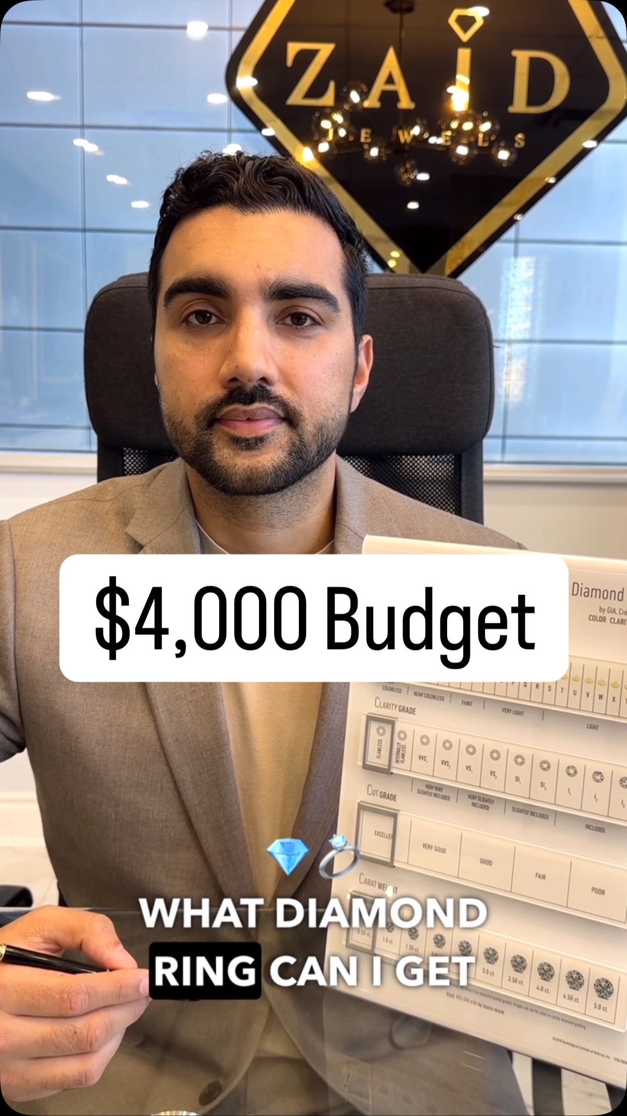 What Diamond Ring can I get in a $4,000 Budget ? 💍💎 For a custom quote ...