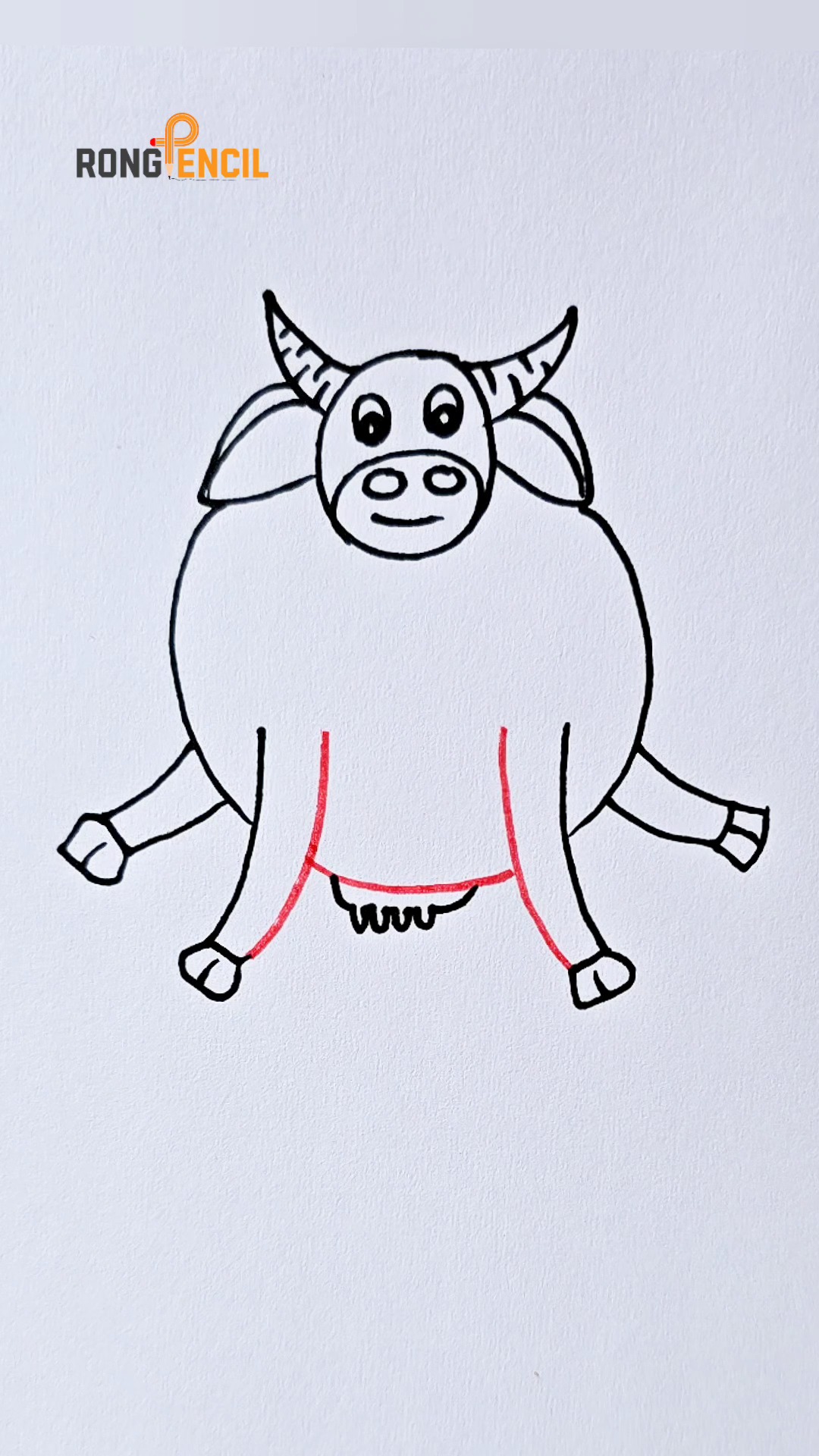 Artistic Brain Teasers for Children #cow #easydrawing #drawing | Rong ...