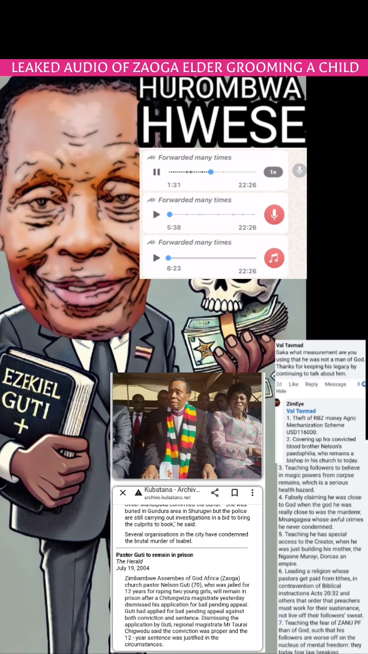 ZAOGA church leader forces a teenage child to strip https://www.zimeye ...