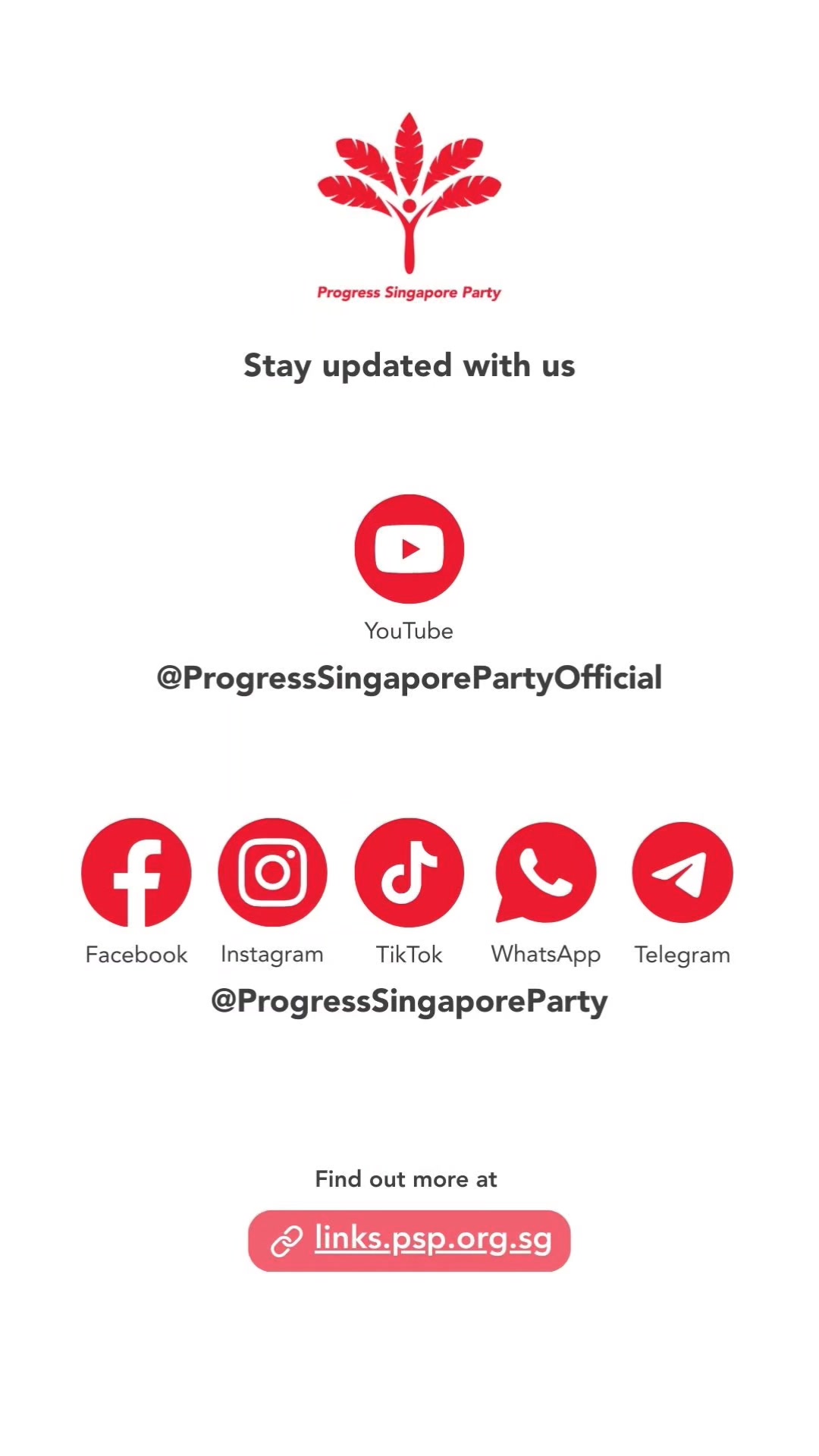 T minus 15 minutes. #PSPSG #ProgressForAll | Progress Singapore Party ...