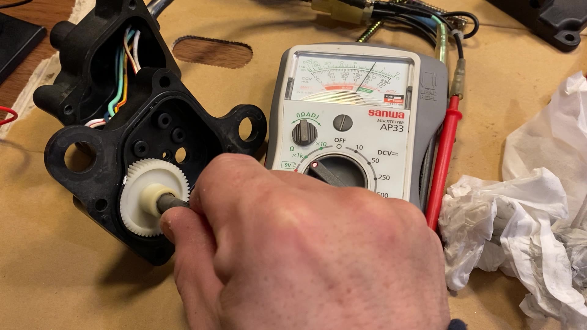 NSR250 RCバルブサーボモーターO/H RCバルブ内、位置検出用の 