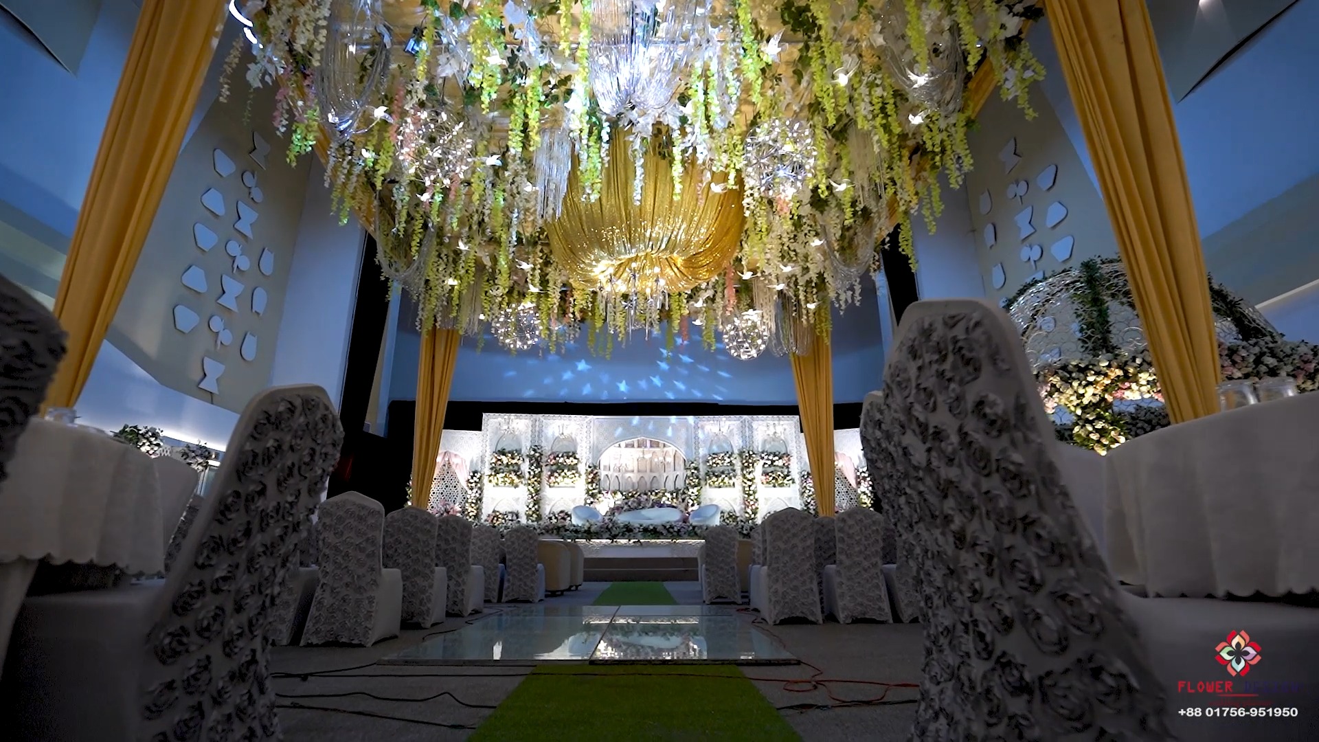 Venue: Jonaki Convention Hall Decorated by: Flower Design Wedding ...