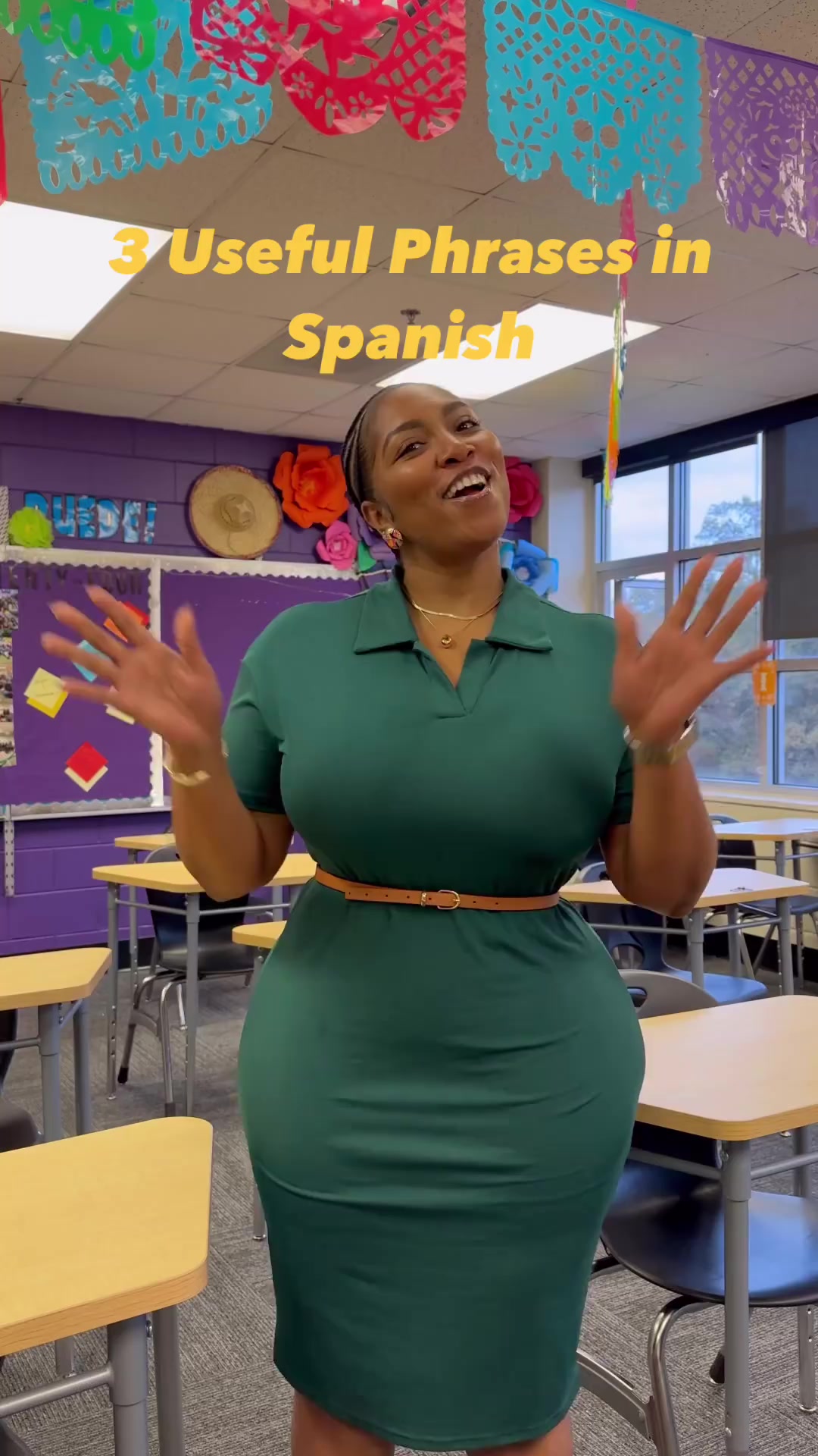 my spanish teacher wears green dresses in spanish That One Teachers Class Be Like!! Ya'll Who Remembers Taking As An Elective ? It was always how do you say it Spanish? 😂😭 #highschool #school #spanish #reels #explore ethan hawke 2000s