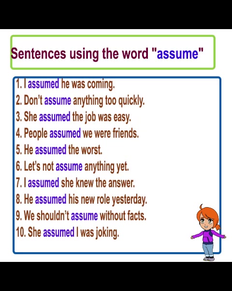 Learn English Vocabulary Sentences using the word 