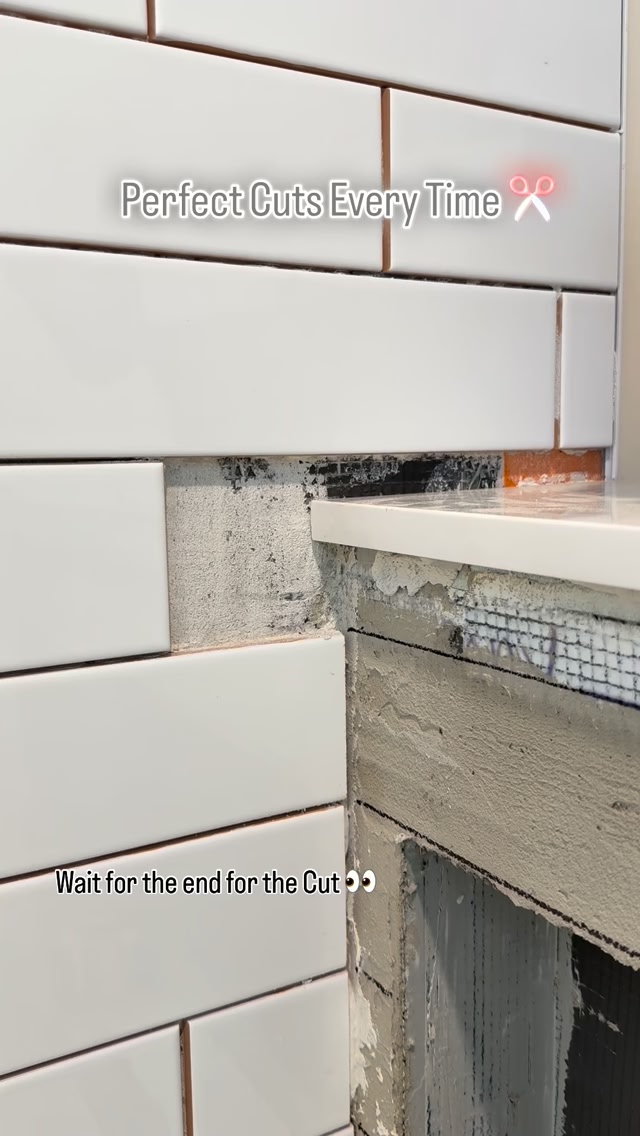 One wrong move and it’s wasted tile — but not today 💪 Watch how smooth ...