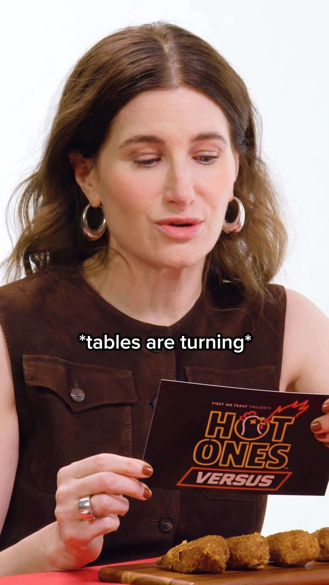 New Hot Ones Versus with Seth Rogan and Kathryn Hahn going head to head ...