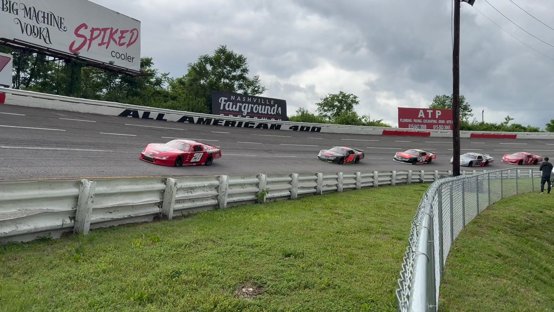 Super Late Models blasting around Nashville Fairgrounds Speedway today ...