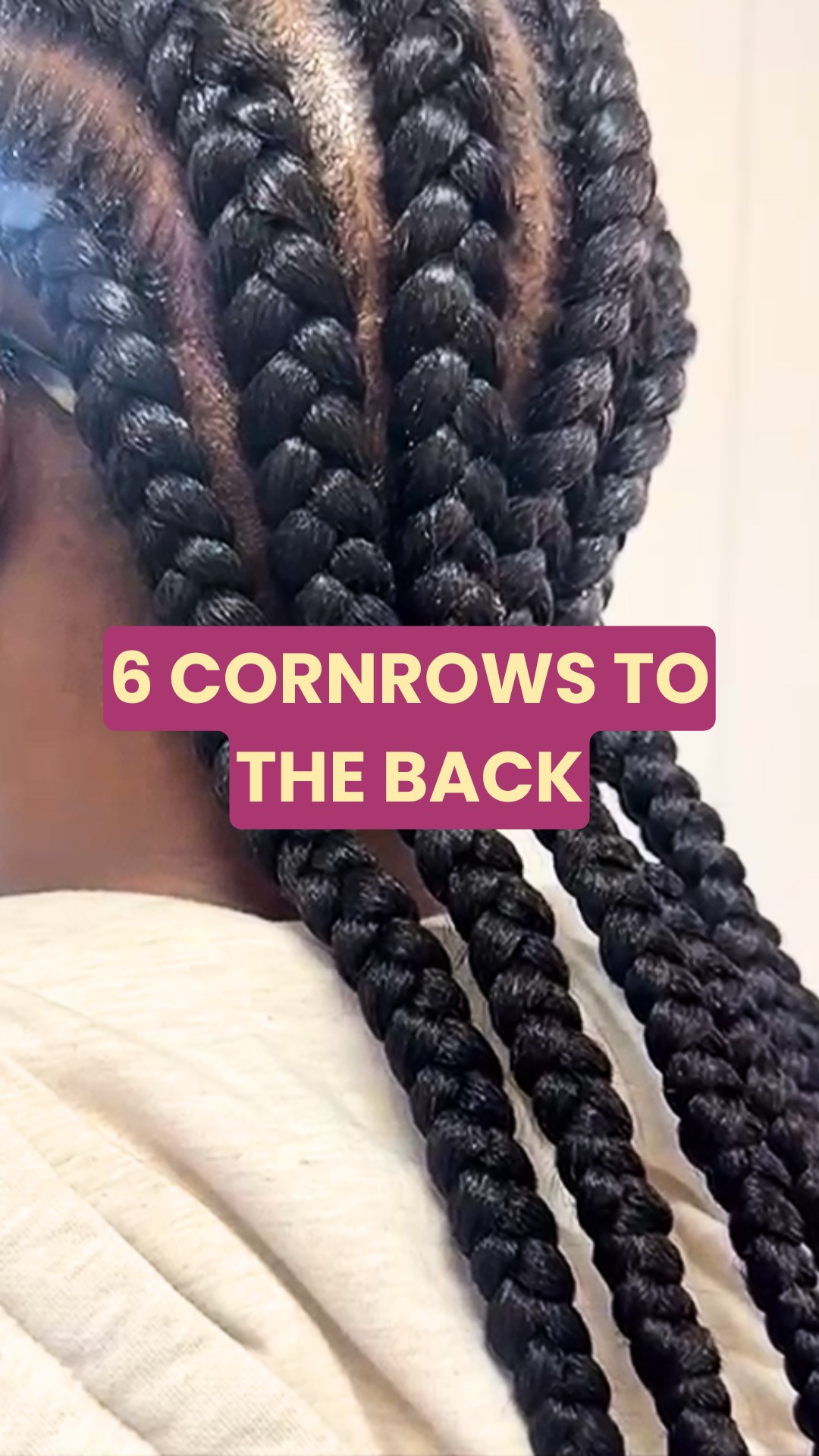 Classic never goes out of style 💕 These 6 straight-back cornrows are ...